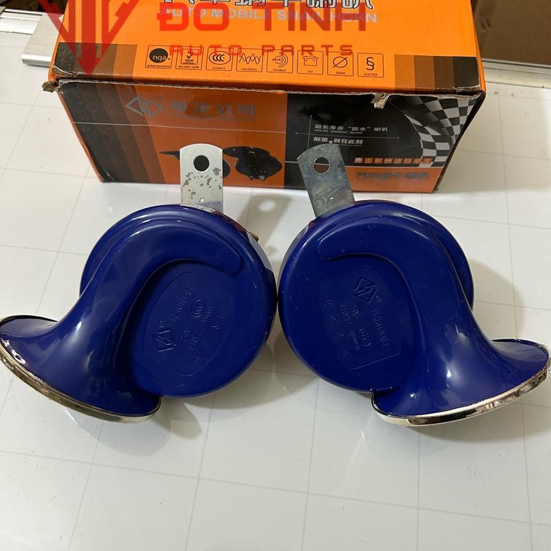 Cặp còi sên ô tô, xe máy. Kèn sên Huazheng điện 12/24v (1 đôi)