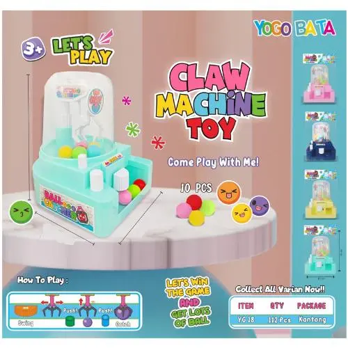 【CM】Mainan Anak Mesin Pencapit Bola Mini - Game Claw Machine Candy Cranee