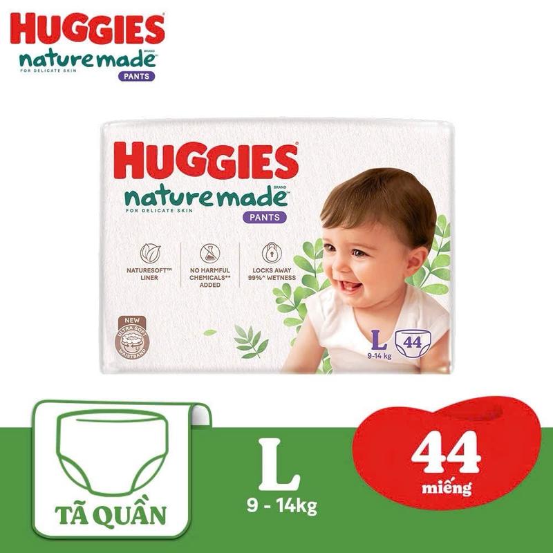 [combo 2 bịch 9/9] Bỉm/tả HUGGIES PLATINUM NATURE MADE bông hữu cơ,đủ size dán/quần