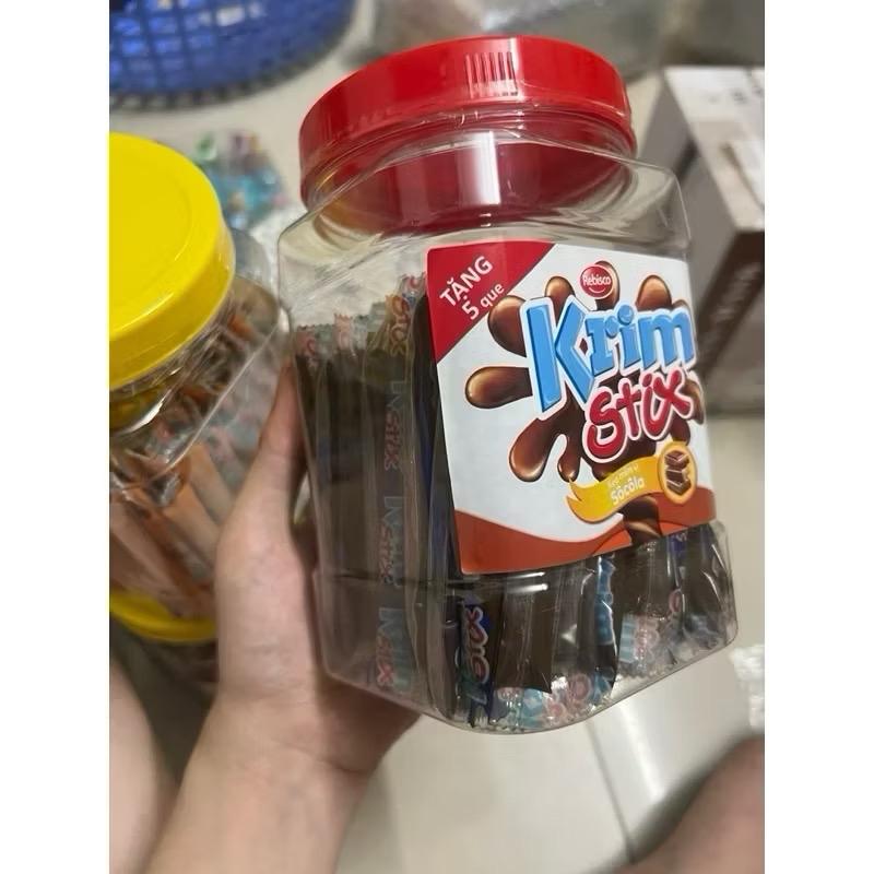 ￼(Giá sỉ) Kẹo mềm Krim Stix hộp 100 que nhiều vị, kẹo que mềm Krim stix siêu thơm ngon tặng thêm 5 que 2