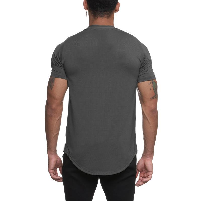 Product Introduction of T-Shirt Summer Sports Fitness Short Sleeve Men'S Quick Dry Training T-Shirt 12