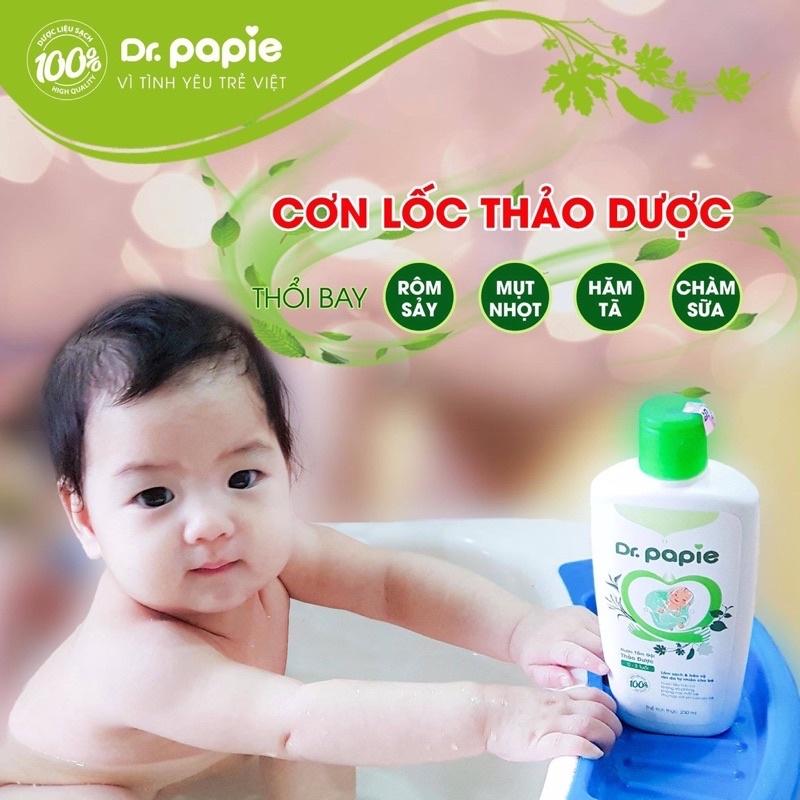 Nước tắm gội thảo dược Dr Papie 230ml 500ml cho bé sơ sinh [ CHÍNH HÃNG ]
