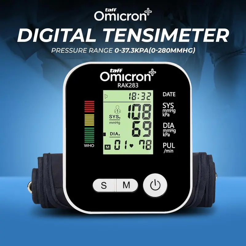 TaffOmicron Pengukur Tekanan Darah Tensi with Voice - RAK-283 - White 0