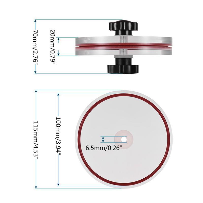 Product Introduction of Transparent Vinyl Record Cleaning Clamp Cleaning Cloth for LP Vinyl Record Cleaner 11.5cm Length Cleaning Clamp Cleaner 0