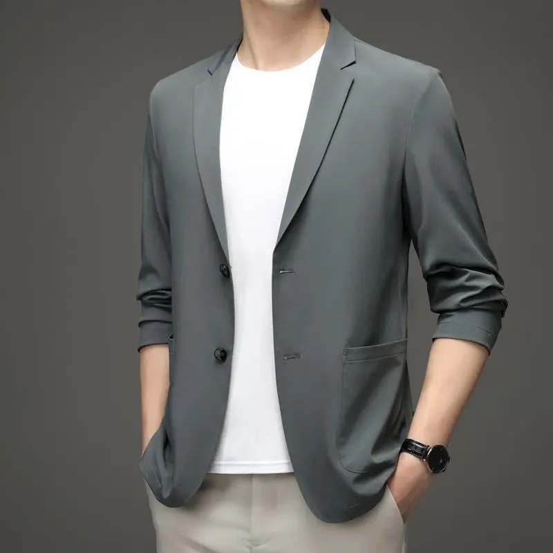 [45-135kg ] plus size suit jacket for men Korean style lightweight business casual blazer