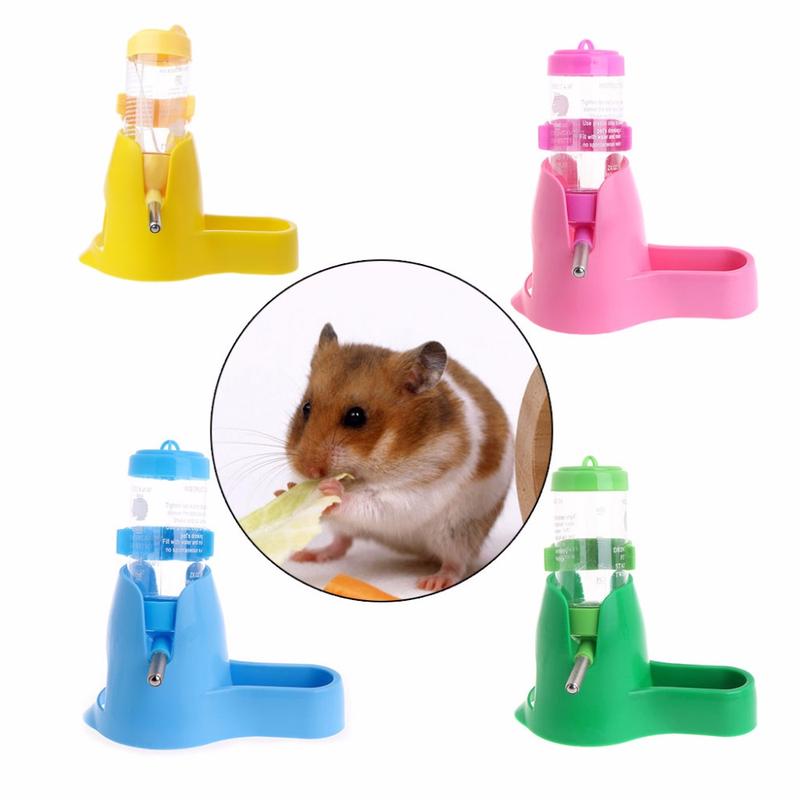 3 in 1 Pet Hamster Water Bottle Food Container Drinking Feeding ...