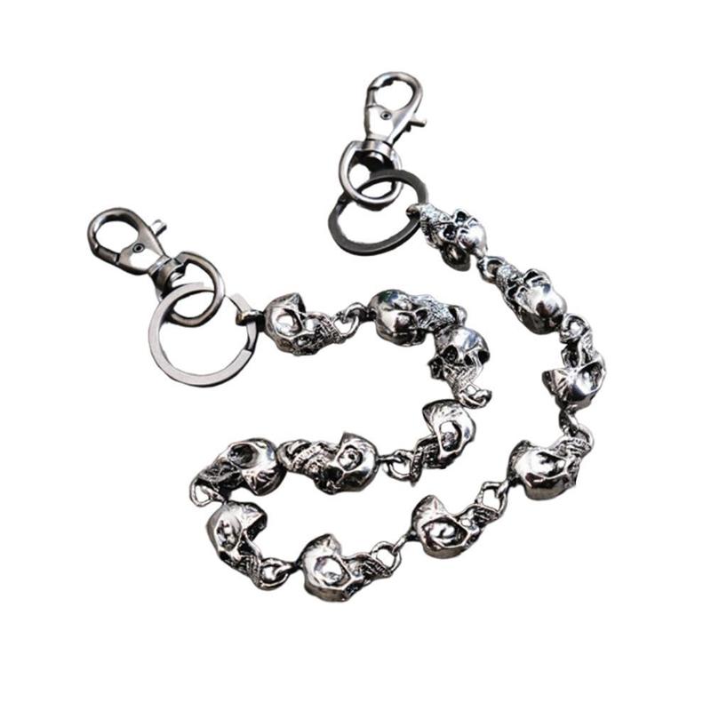 Product Introduction of 59cm Metal Pants Chain Big Ghost Head Dark Hip-hop Personality Trend Waist Chain Versatile For Men And Women 21