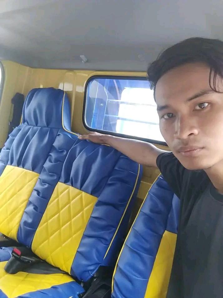 Sarung Jok Mobil & Pelapon Truk Canter Ragsa Dina Dutro HT HDL Bonung Setir Dilapisi Full Busa Bahan Lentur Lembut Tebal Waterproof Cover Jok Presisi