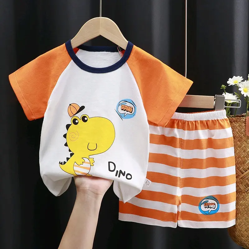 SETELAN LENGAN PENDEK BAYI MOTIF LUCU BAHAN KATUN 4 BULAN - 4 TAHUN Parsel Perempuan 4