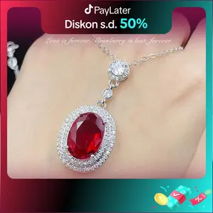 OS3-N19 Kalung Wanita Necklace Fashion Couple Wedding Pasangan Cowo Pria Wanita Berkualitas Dengan High Quality Grade VVS1 5A Store Anti Karat Luntur Berubah Garansi 1 Tahun N19
