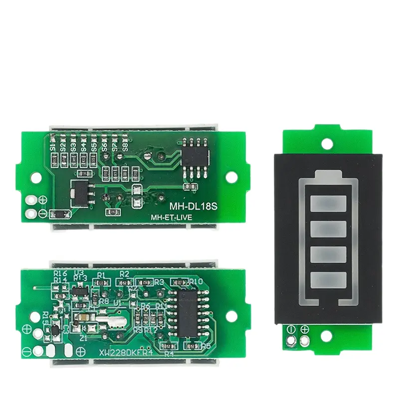 [HCM] Mạch báo dung lượng pin Lithium 1S 2S 3S 4S 1-8S 3.7V màn hình xanh dương Hifi Loa