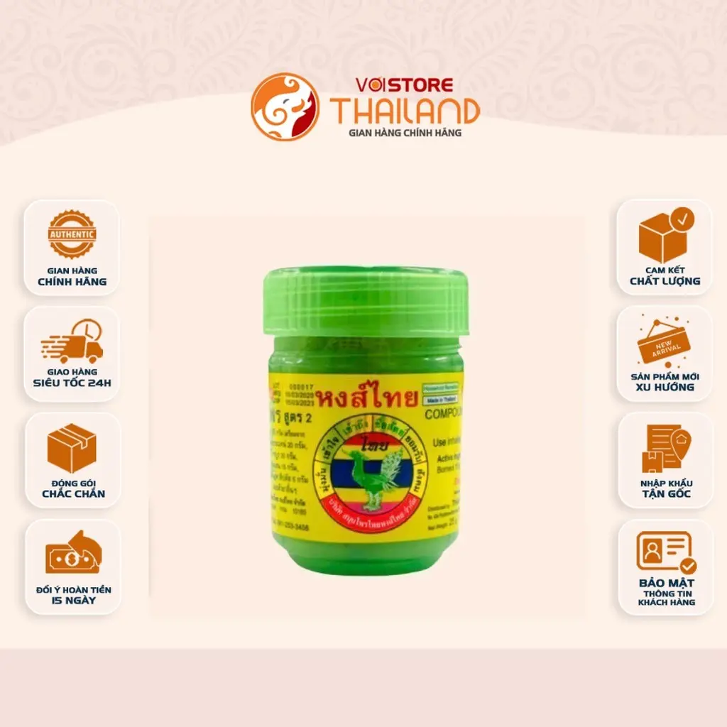 Hít Mũi Thảo dược Hong Thai thái lan