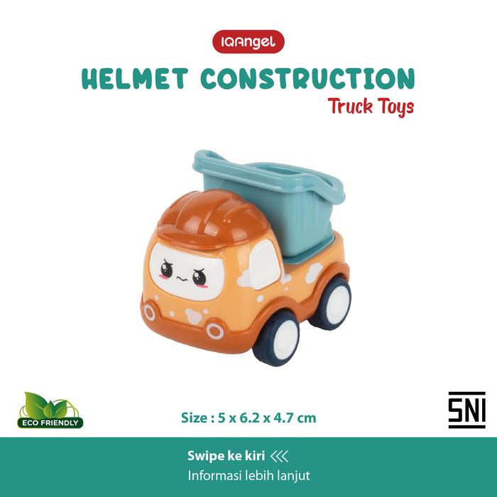 Gambar IQ Angel Helmet Construction Truck Toys Mainan Truk Anak / Mainan Edukasi Anak / Mainan Motorik Anak Mobil Ban Bergerak / Mobilan Plastik - Brown dari babiesfirst.id Kota Tangerang 4 Tokopedia