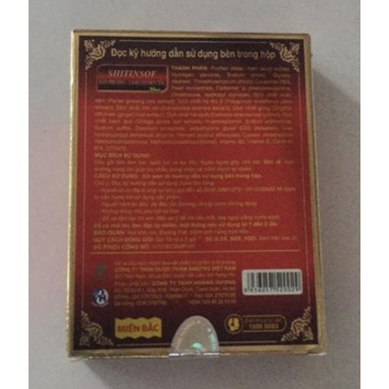SHITINSOF - Dầu gội nhuộm tóc đen và nâu thảo dược 6