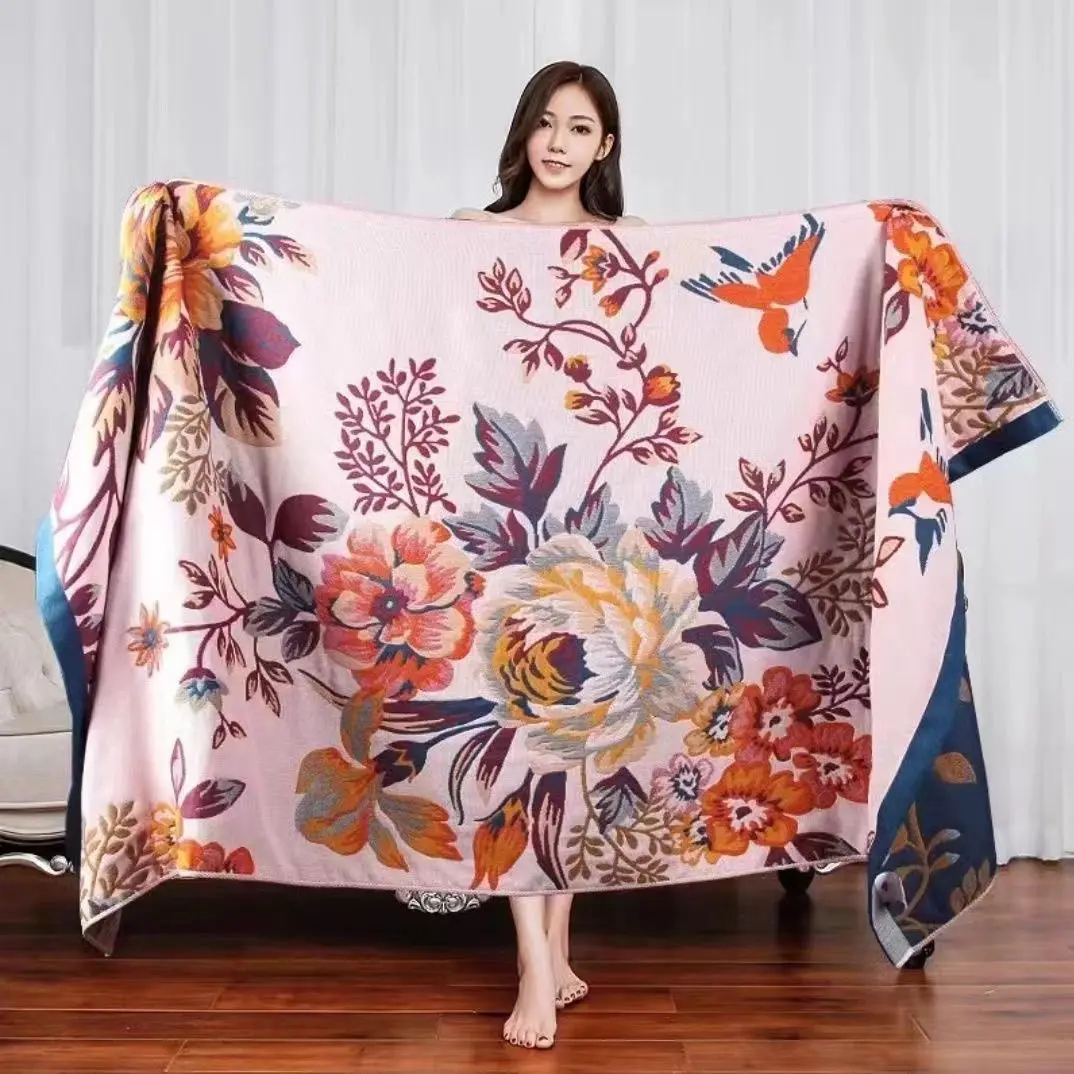 Khăn tắm, Cỡ Lớn, Sợi bông nguyên chất, Ngoại Cỡ, Dành cho nam và nữ, Người lớn, Nhanh khô, Bông thấm nước, Kiểm soát nước, Thích hợp để tắm cho người lớn, Ngoại Cỡ, Chất liệu sợi bông