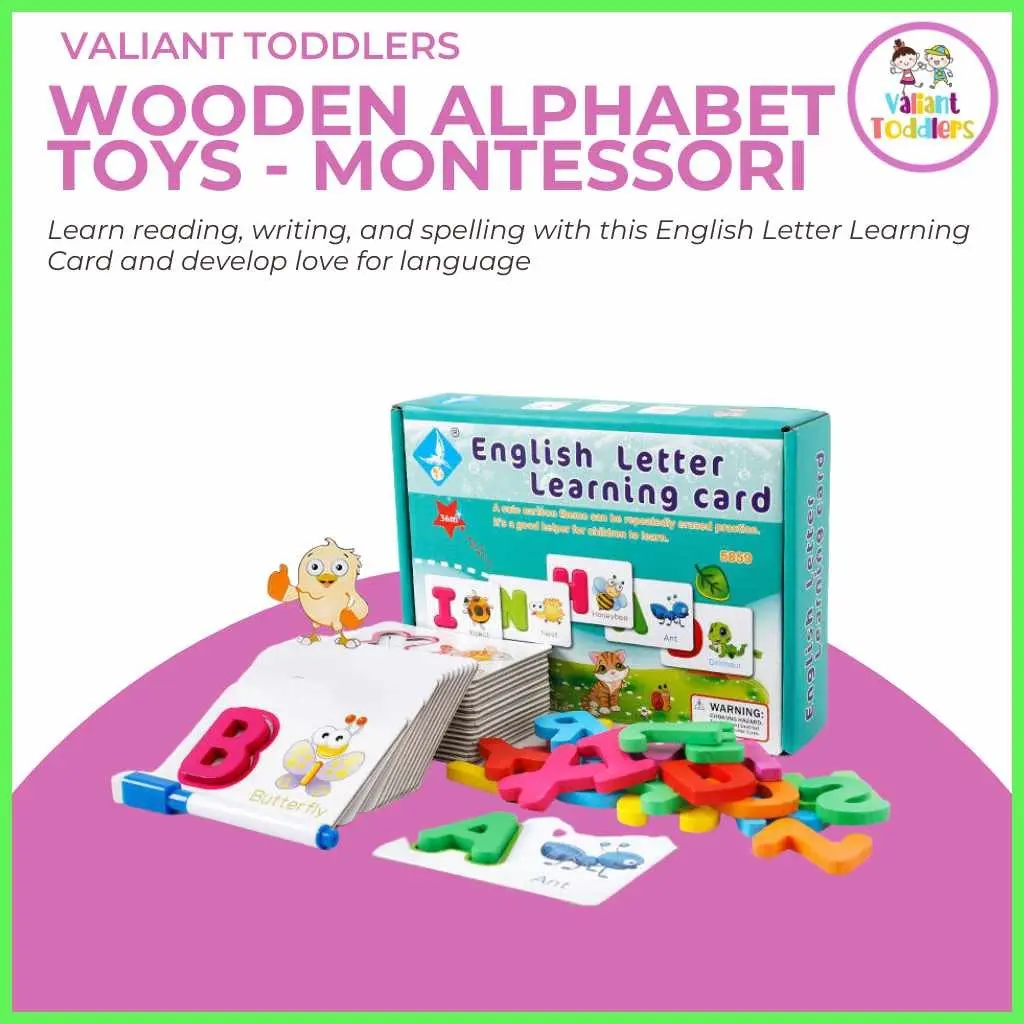 Valiant>J!Toddlers|U`BT;-&Wooden&Alphabet&Toys&-&ABC Flash Cards ...