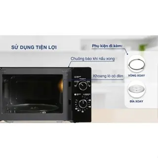 (HÀNG CHÍNH HÃNG) Lò vi sóng Toshiba ER-SM20(W1)VN - Nhập Thái Lan / Lò vi sóng Toshiba MWP-MM20P(BK) 20 lít - Nhập TQ 3