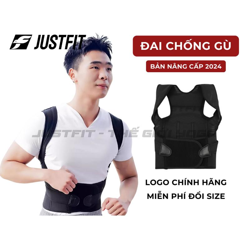 Đai chống gù lưng nam, nữ chính hãng JUSTFIT đai định hình cơ thể chất liệu bền, thoáng khí L2