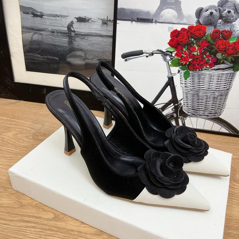 Giày cao gót hoa trà cao 9 phân form chuẩn - AN Shoes - Hiên Trần - Nữ, DéP