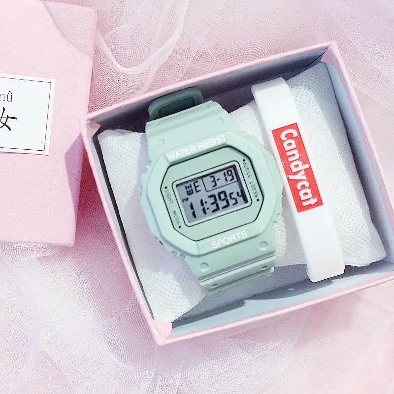 Jam Tangan Wanita, Jam Tangan Fesyen, Jam Tangan Sukan, Paparan Digital, Sesuai untuk Pelajar, Jam Tangan Wanita, Stok Sedia