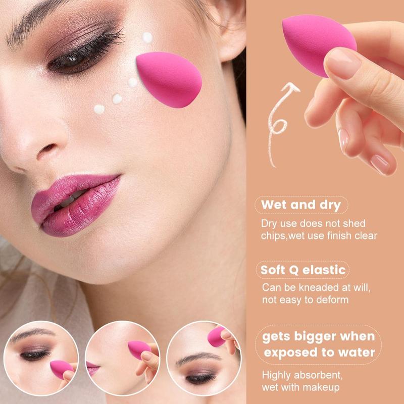 18pcs Makeup Sponge & Powder Puff Set, Versatile Soft Makeup Sponges & Powder Puffs for Liquid Foundation, Loose Powder, Concealer & Cream, Makeup Tool for Blending & Facial Detailing, Cosmetics 7