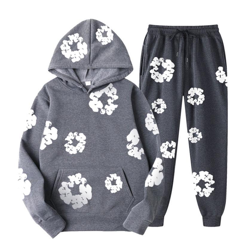 Product Introduction of Áo Nỉ Mất Nước Denim, Bộ Áo Hoodie Bông In Hình Bong Bóng, Dành Cho Nam Và Nữ, Áo Nỉ Dày, Phong Cách Thường Ngày Áo Hoodie Rách Denim, Y2K, Hàng Mới Về Năm 2025 Menswear denim  hoodie 5