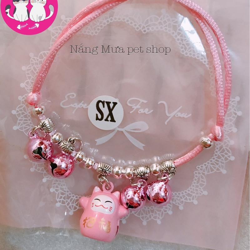 vòng cổ nhiều chuông cho chó mèo cute 6