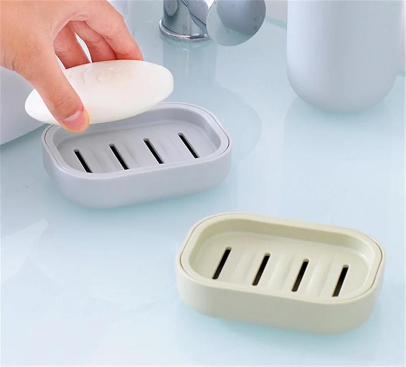 Product Introduction of New Bathroom Dish Plate Case Home Shower Travel Hiking Holder Container Soap Box Plastic Soap Box Dispenser Soap Rack Light 14