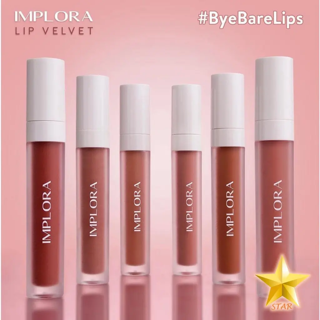 IMPLORA Lip Velvet 4,6 gram Lip Cream Matte Lipstik Lipvelvet