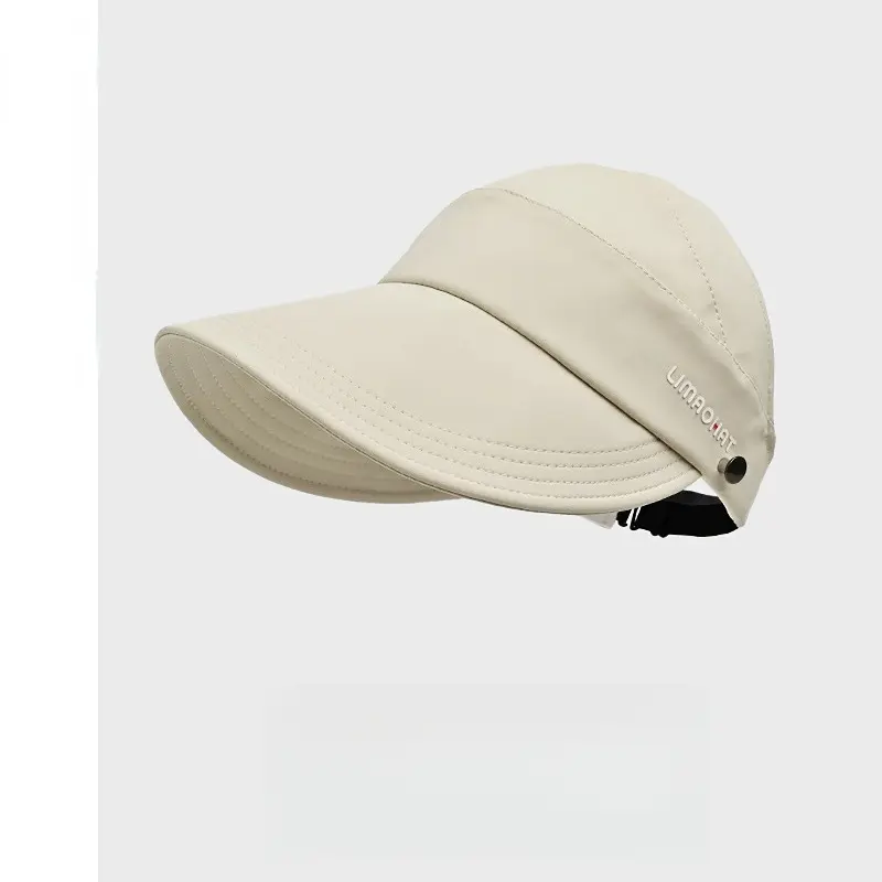 New Sun Protection Hat Air Top High Ponytail Peaked Fisherman Hat Spring and Summer Outdoor Face Covering Quick-Drying Sun Hat