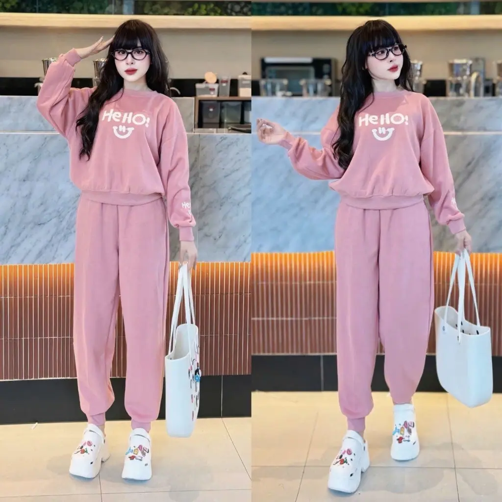 BỘ NỈ THU ĐÔNG MẶT CƯỜI HELLO CHẤT NGOẠI ĐẸP RẺ
