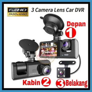 KAMERA MOBIL 3 KAMERA FULL HD LAYAR 2IN DVR MOBIL DASHCAM S11 Car