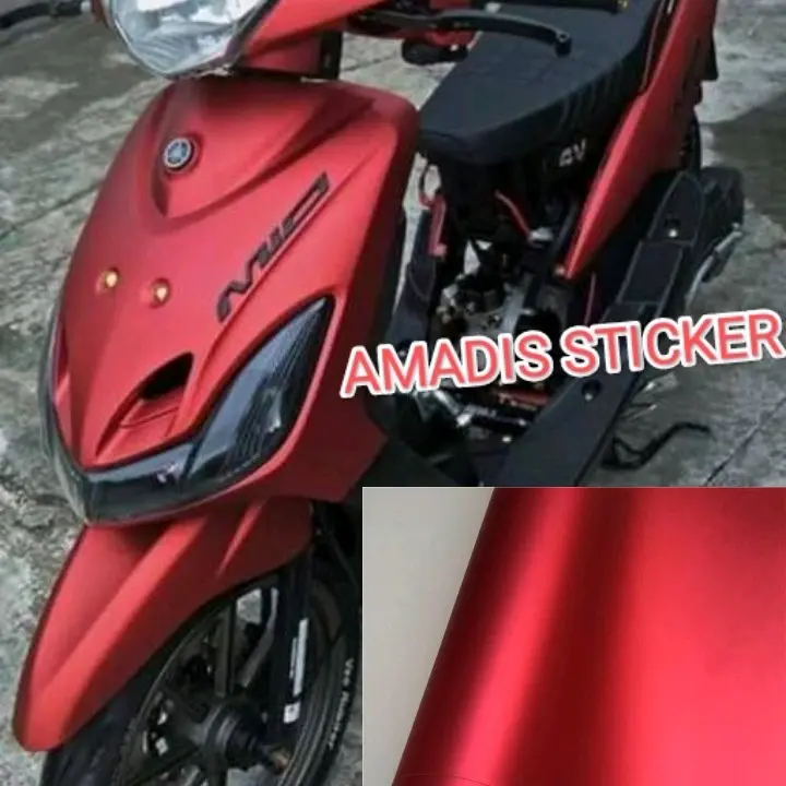 stiker skotket motor merah metalik dof scotlite red dof crome sticker metalic premium skotlet warna merah dof