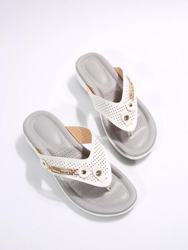 Women's Fashionable Plain Color Platform Slingback Sandals, Casual Comfortable Sports Sandals for Beach, Outdoor Sports Sandals for Daily Wear 3