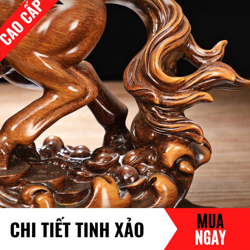 Tượng Ngựa Nhất Mã Phi Thiên Trang Trí Phong Thủy Cao 22cm 7