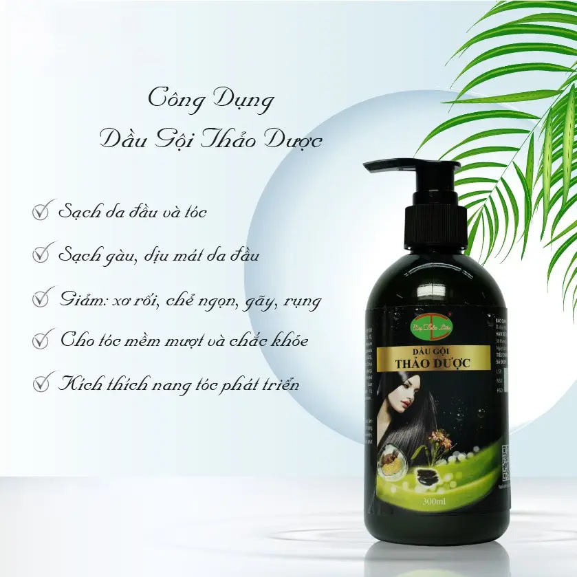 Dầu gội thảo dược thiên nhiên 300ml Dạ Thảo Liên - Hạn sử dụng 36 tháng Chăm Sóc Tóc Nữ