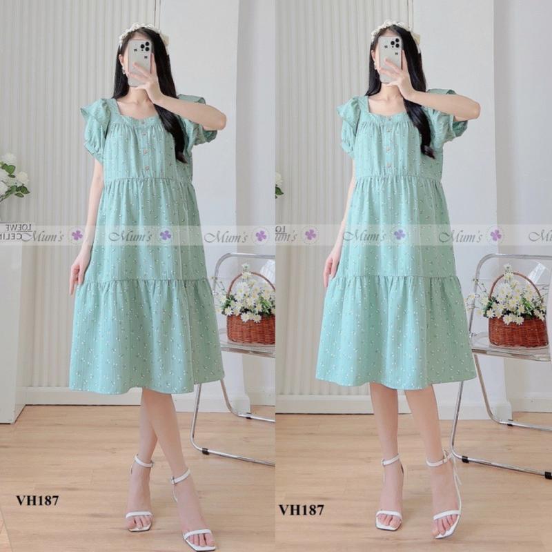 Đầm hoa nhí xinh VH187 dáng baby doll dễ thương