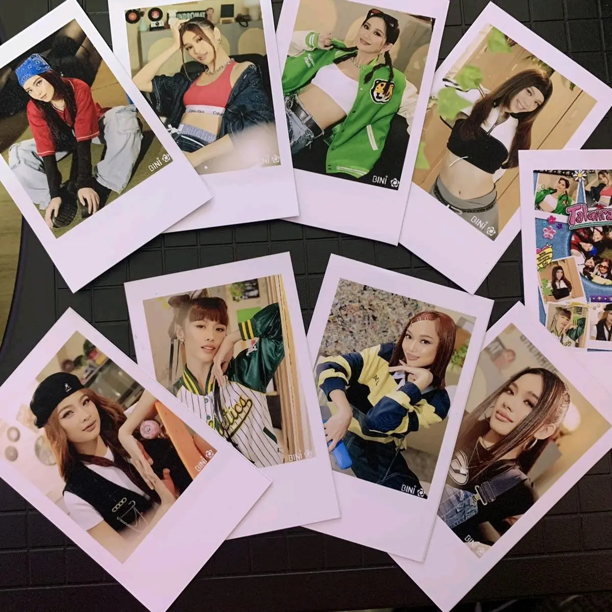 1st set 10pcs BINI OT8 Polaroid/Instax Inspired photo (Fanmade) AIAH-COLET-MALOI-GWEN-STAKU-MIKHA-JHO-SHEENA