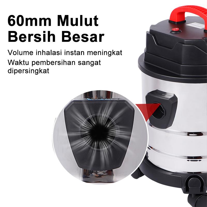 Product Introduction of Promo Guncang Tixx Vacuum Cleaner 35L  3in1 Vakum/Air Hisap/Blower Sedot Debu Basah Kering Vacum Blower Wet Dry Penyedot Debu Merah Stainless vacum  cleaner deerma  vacuum vacum 65