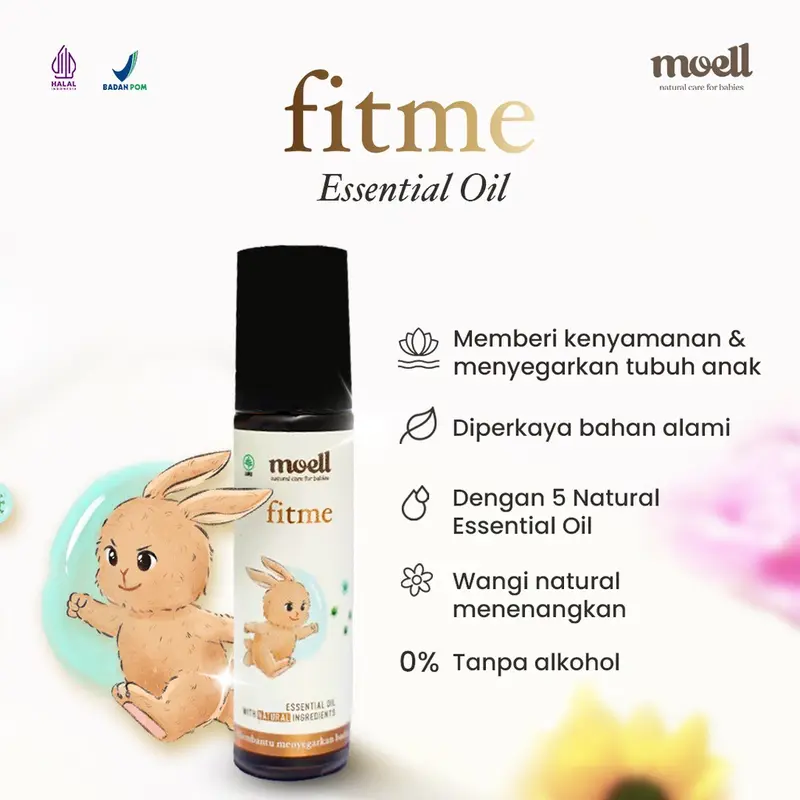 Moell Bye Natural Essential Oil Stuffy Nose First Care Fit Me Calm Me Tummy Wind Bug Bites 5