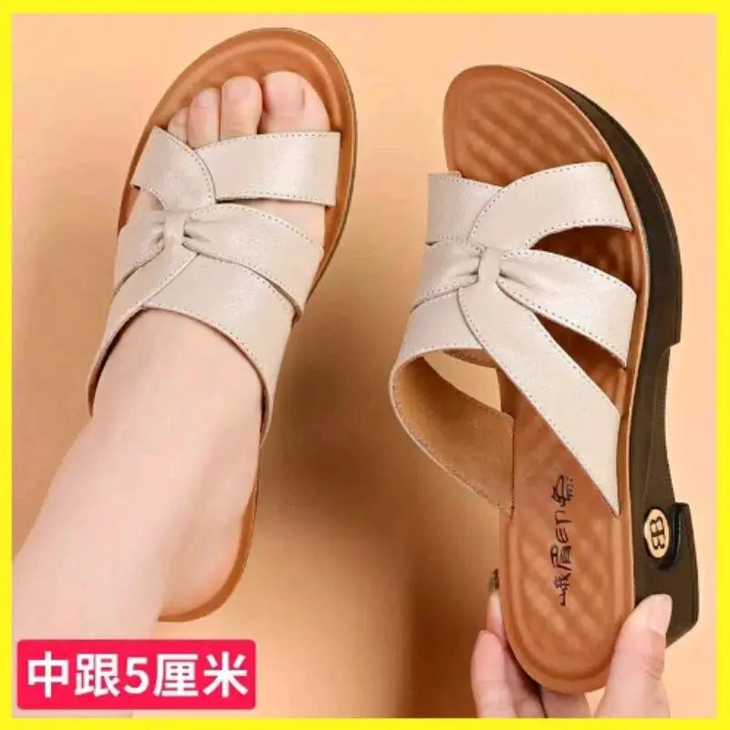 Sendal Wanita Bahan Kulit Sapi Asli (K-006)