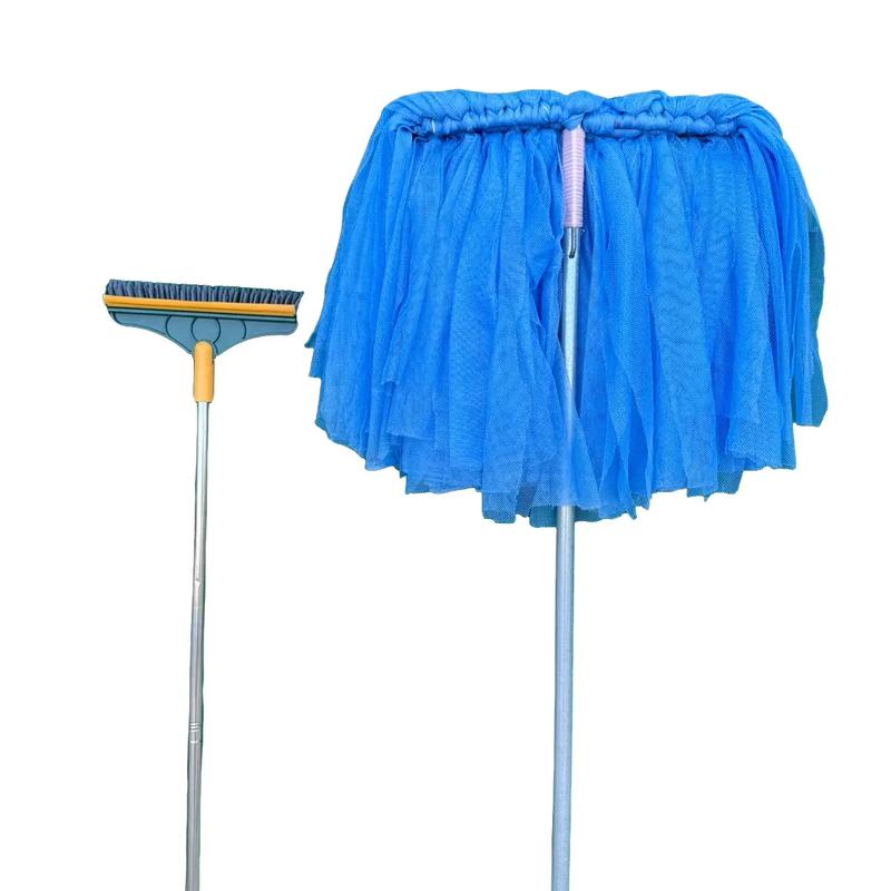 Cây lau nhà kẽm dài 1m20 vải mùng mảnh xanh lau nhà nhanh sạch ( Tặng cây chà sàn) Lau Sàn Làm Sạch