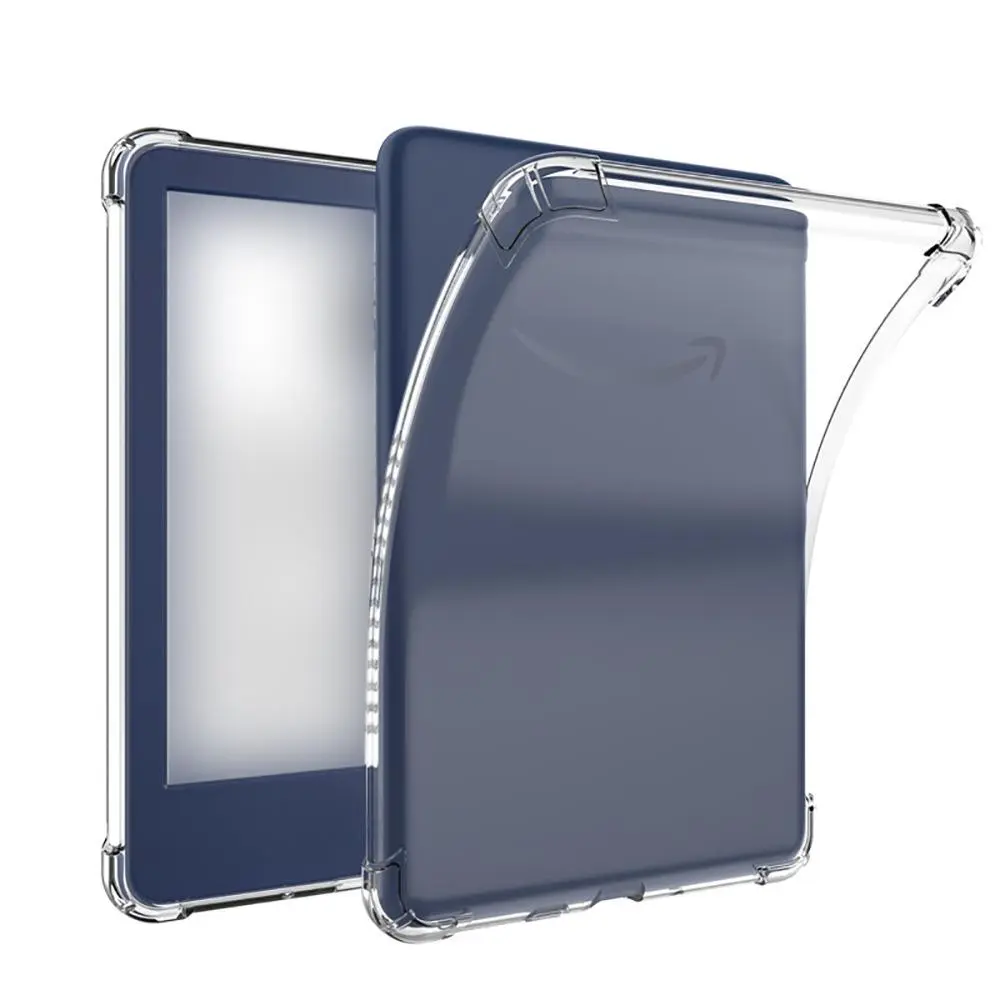 Clear Tablet Case with Stand, 1 Count TPU All-inclusive Shockproof Tablet Cover, Four-corner Anti-fall Transparent Shell for Kindle 2022, Tablet Protective Accessories