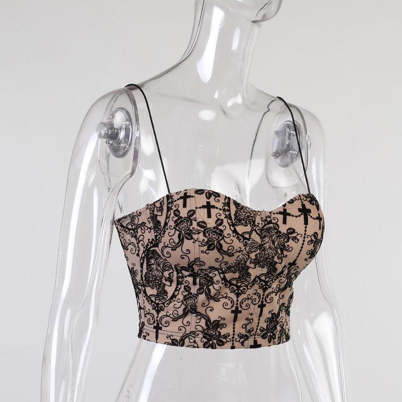 Áo Nịt Ngực, Phong Cách Âu Mỹ Gợi Cảm Và Ôm Sát, Jacquard Đổ Xô, Gợi Cảm Ngực, Áo Vest Áo Ống Bên Trong Có Dây Đeo, Thời Trang Nữ, Hàng Mới Về Mùa Hè, 204 8