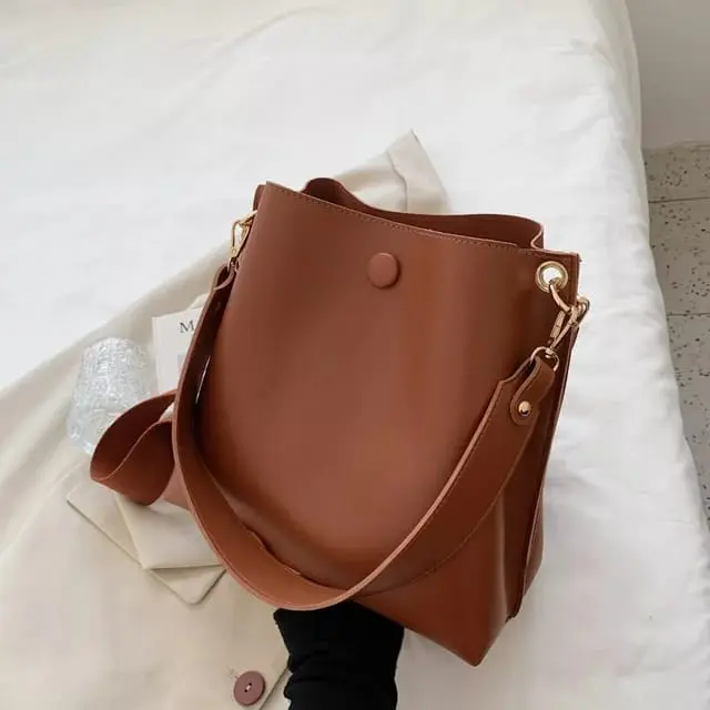 Tas Selempang Wanita Poffi Polos dapat dijadikan totebag atau bahu Slingbag 4