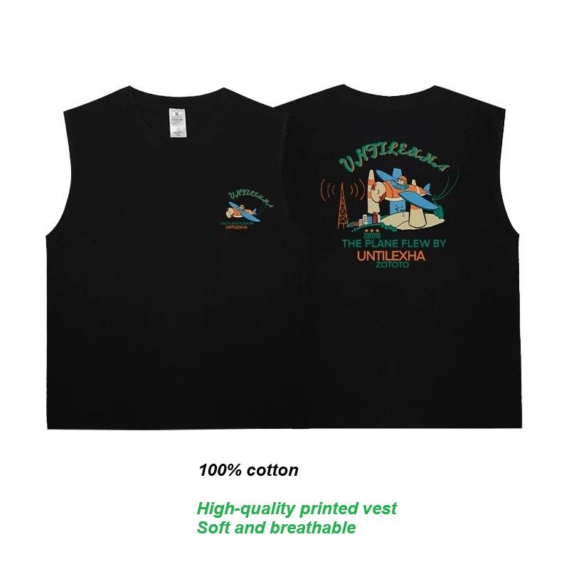 Áo Vest ngắn Tay Cotton Cho Nam, Hàng Mới Về, Thời Trang Chất Lượng Cao, Thoáng Khí Và Thoải Mái, Phong Cách Hợp Xu hướng Thích Hợp Sử Dụng Kiểu Kiểu Messenger 0