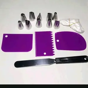alat menghias kue / mendekor. menghaluskan  kue 1 set . Kitchenware Buah Plastik Stainless