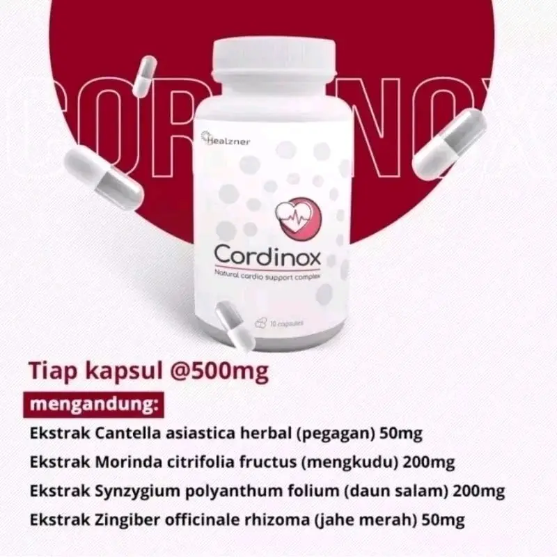 CORDINOX Asli Suplemen Menjaga Kesehatan Jantung dan Kolesterol 1