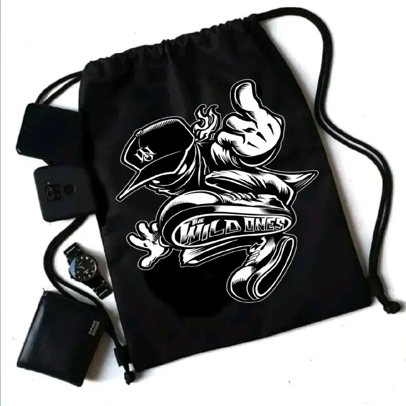Tas serut drawstring bag olah raga anti air Nyaman Cepat Kering 0