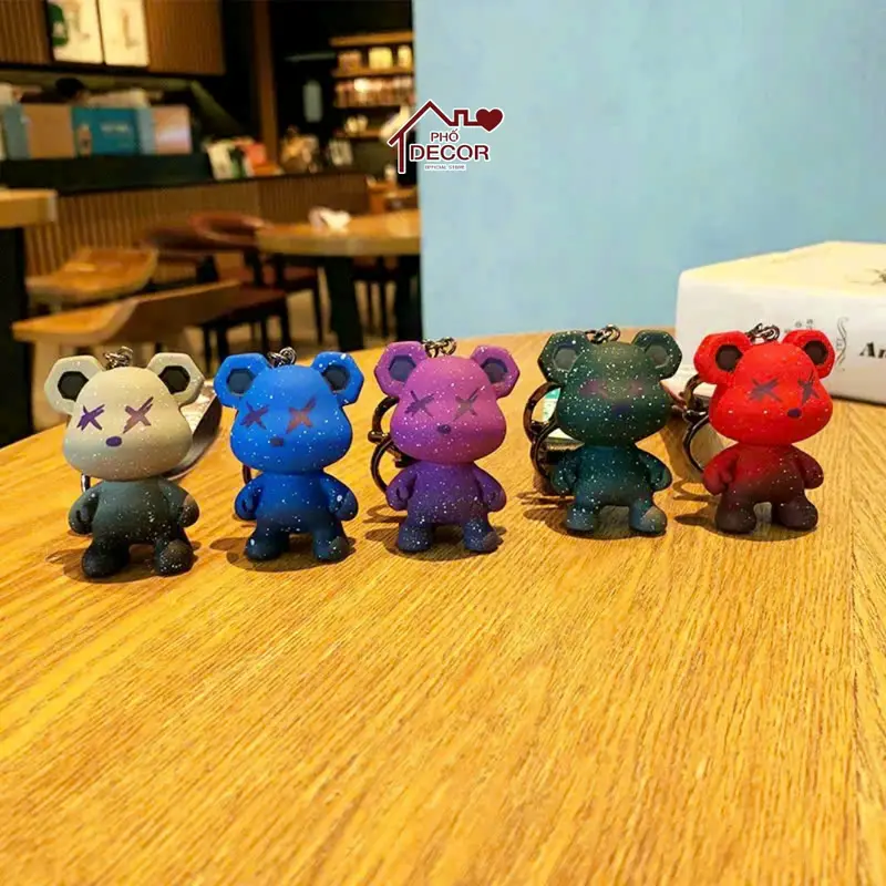 Móc Khoá Gấu BearBrick - Móc Treo Túi Cặp - Móc Treo Chìa Khoá Mẫu 2 3